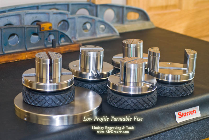 Low Profile Turntable Vise Features