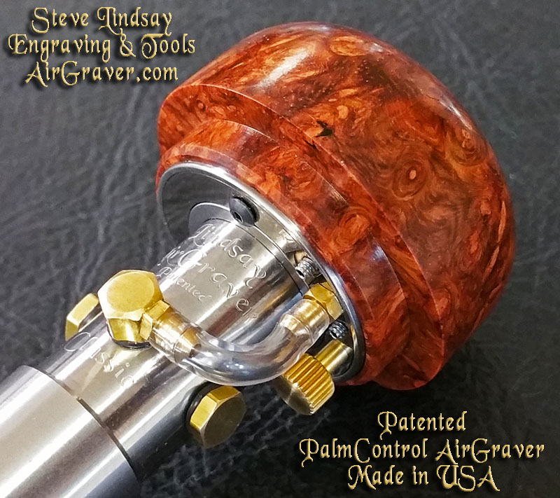 Palm controlled pneumatic hand engraving machine made by Steve Lindsay  Tools : r/specializedtools